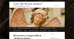 Desktop Screenshot of corodemusicaantiqua.com